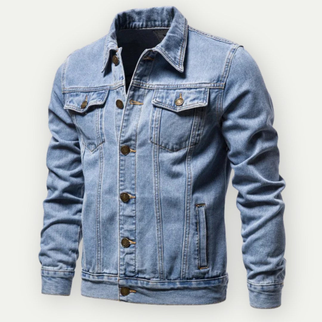 Dave - Klassische Trucker-Jacke aus Denim für Männer