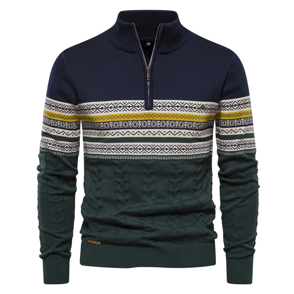 Wilfried™ | Retro gemusterter Pullover