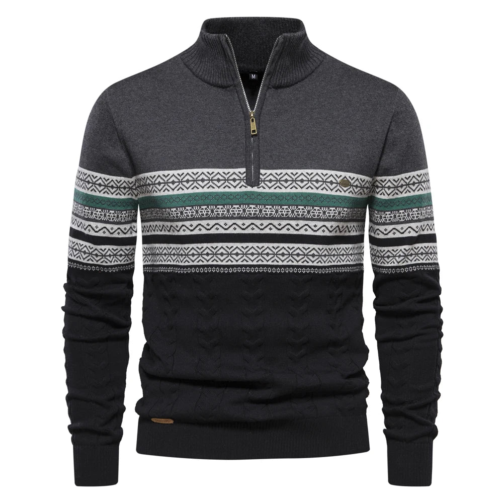 Wilfried™ | Retro gemusterter Pullover