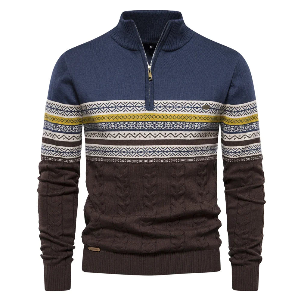 Wilfried™ | Retro gemusterter Pullover